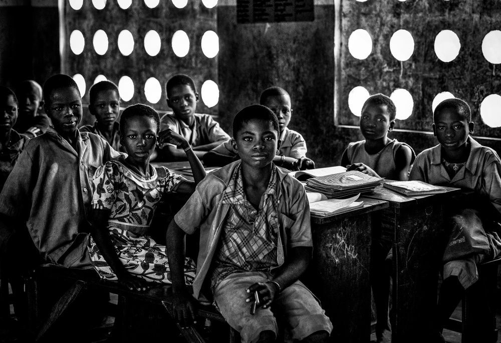 At school in Benin. von Joxe Inazio Kuesta Garmendia