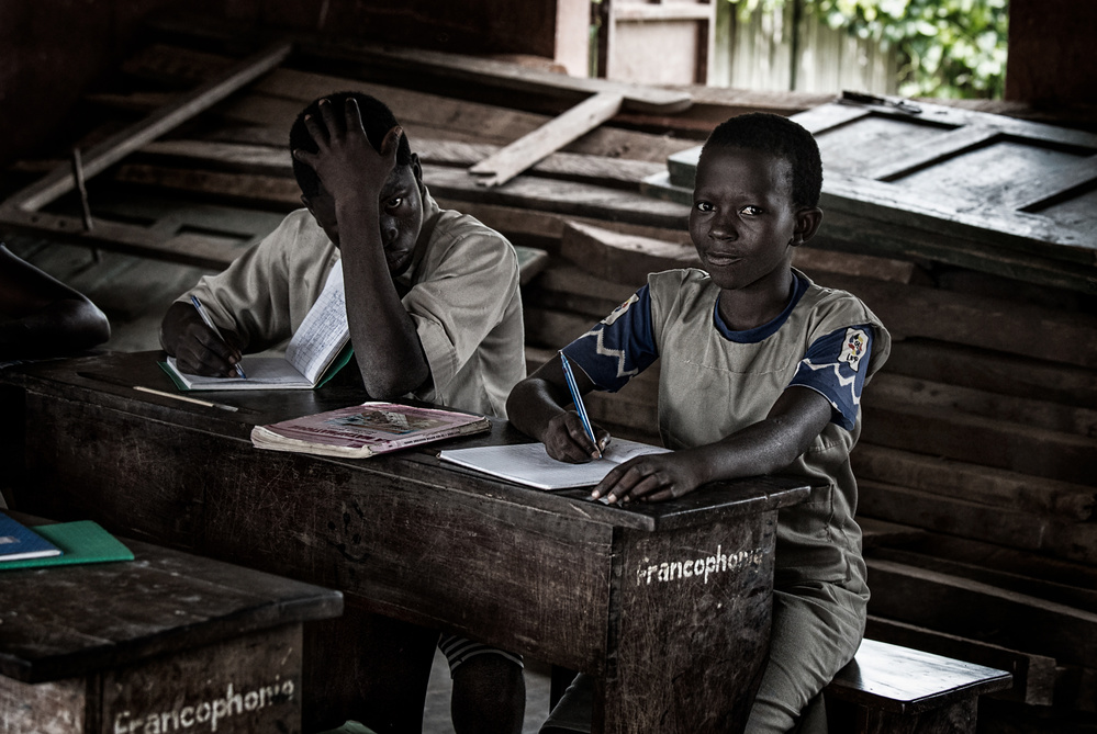 At school in Benin von Joxe Inazio Kuesta Garmendia