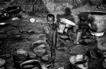 In a village in Benin.