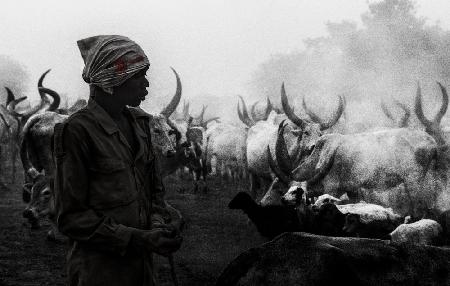 In a Mundari cattle camp - South Sudan