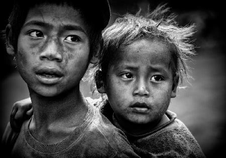 Ann tribe children (Myanmar)