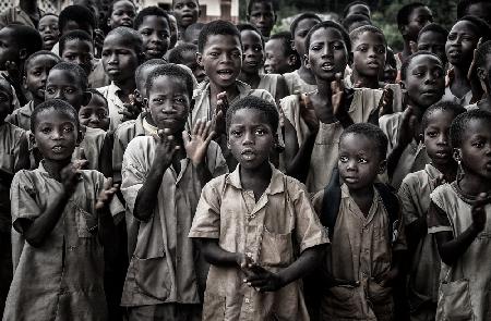 Children in a foster home in Benin.