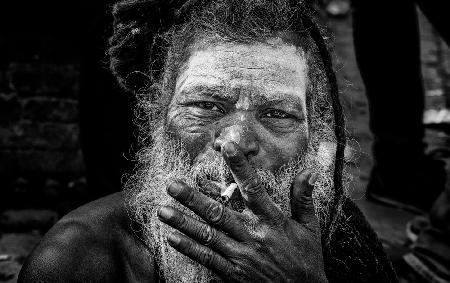 Man at the Pashupatinath Temple-IV - Kathmandu