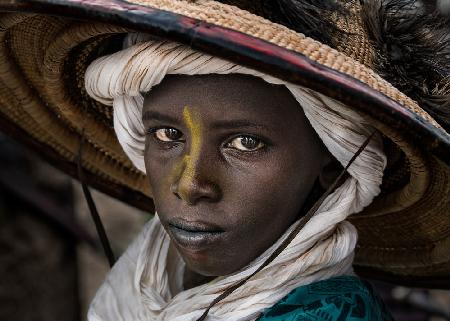 Peul boy at the gerewol festival -Niger