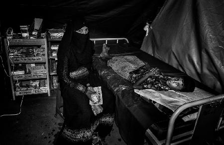 Rohingya refugee boy at the medical camp - Bangladesh