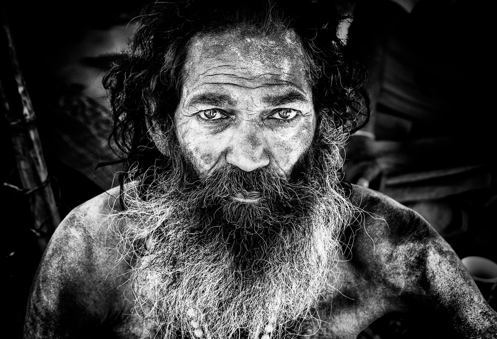 Sadhu at the Kumbh Mela - Prayagraj - India von Joxe Inazio Kuesta Garmendia