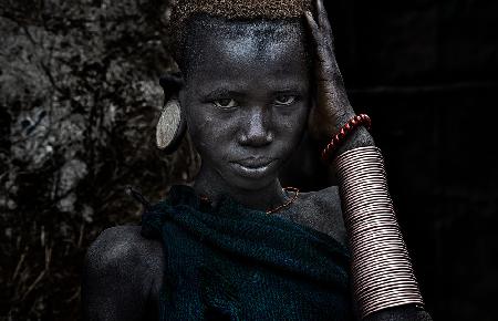 Surma tribe girl-I