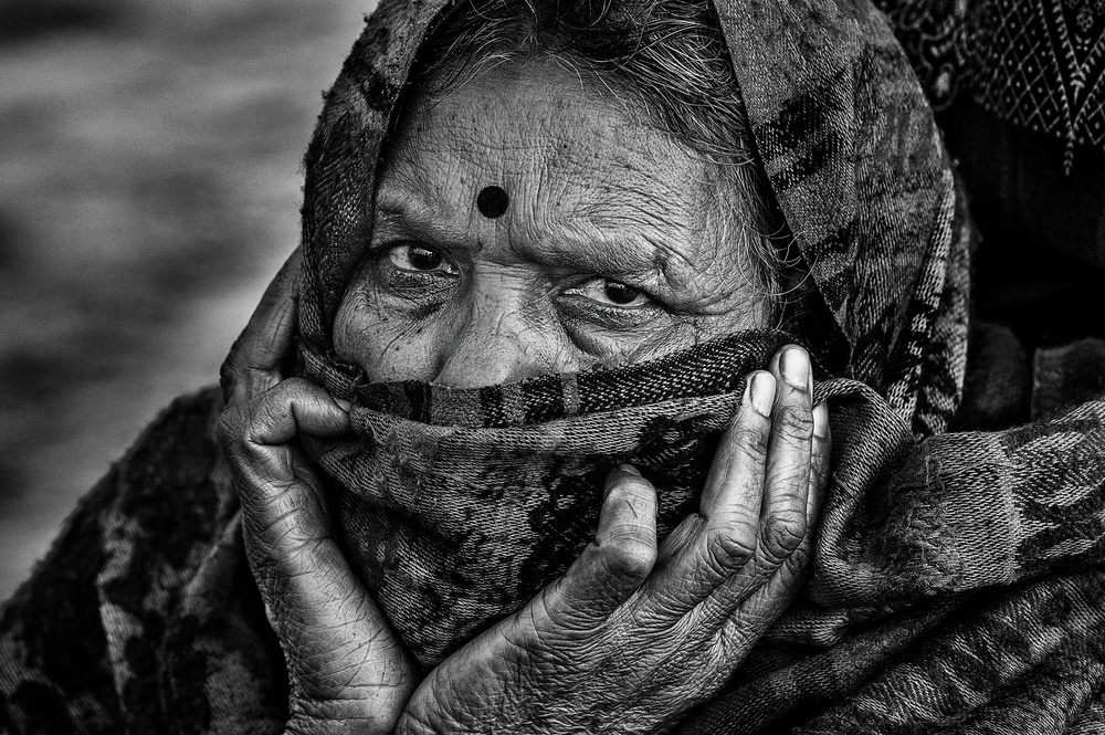 Waiting for a free eye check-up and screening-VI - Netra Kumbh - India von Joxe Inazio Kuesta Garmendia