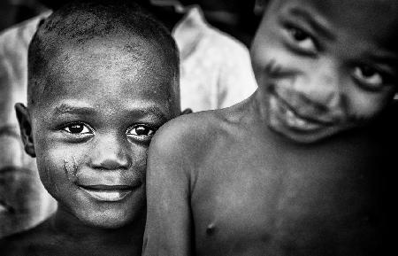 Two children in Benin.