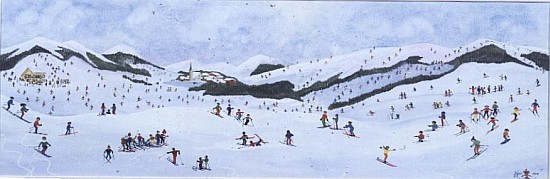 On the Slopes, 1995 (w/c)  von Judy  Joel