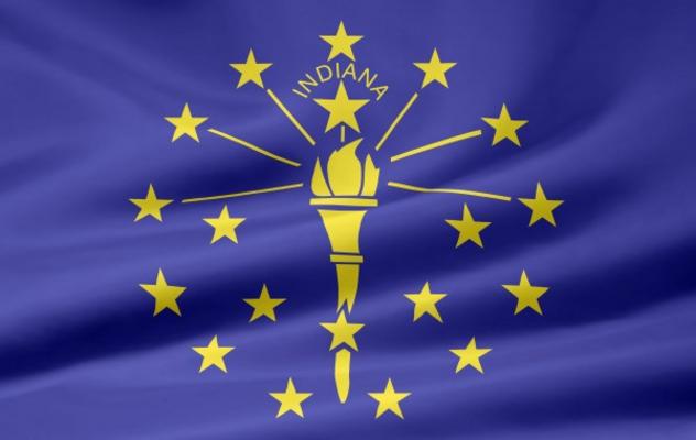 Indiana Flagge von Juergen Priewe