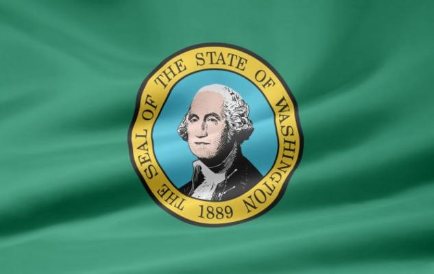 Washington Flagge von Juergen Priewe