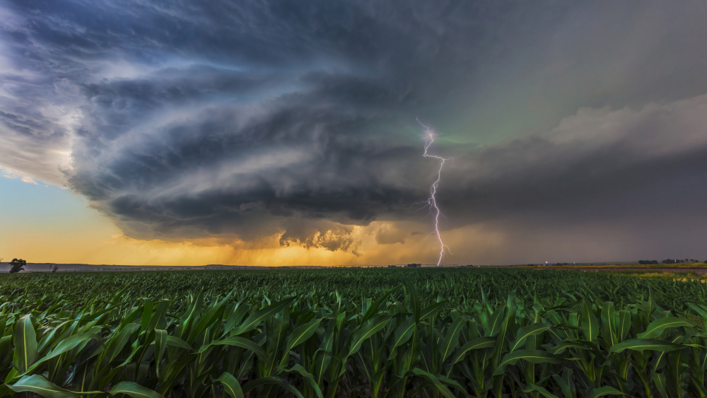 Supercell with Lightening von Jun Zuo