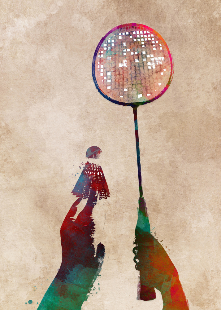 Badminton Sport Art 1 von Justyna Jaszke