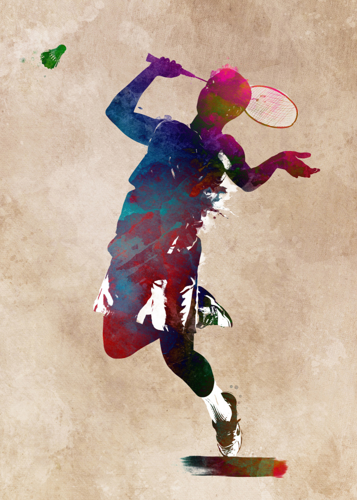 Badminton Sport Art 3 von Justyna Jaszke