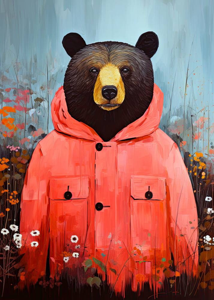 Bear animal art #bear von Justyna Jaszke