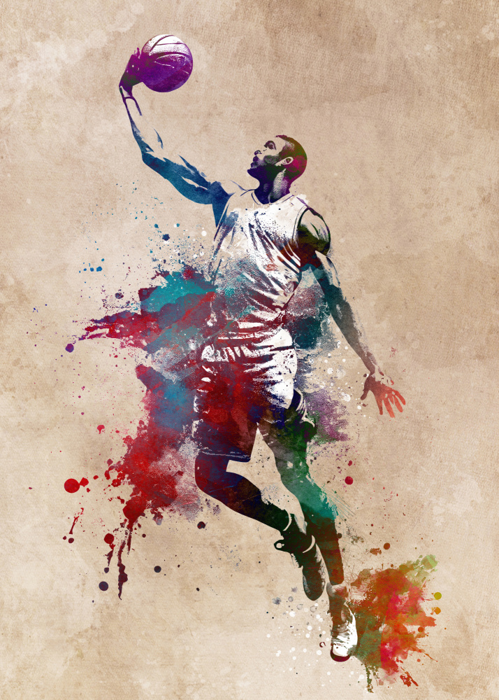 Basketball Sport Art 13 von Justyna Jaszke