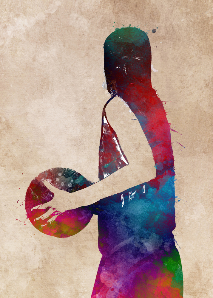 Basketball Sport Art 19 von Justyna Jaszke