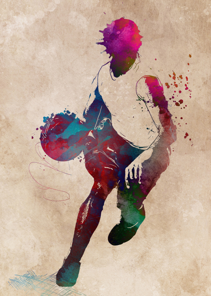 Basketball Sport Art 4 von Justyna Jaszke