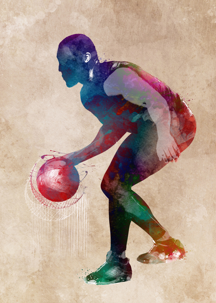 Basketball Sport Art 9 von Justyna Jaszke