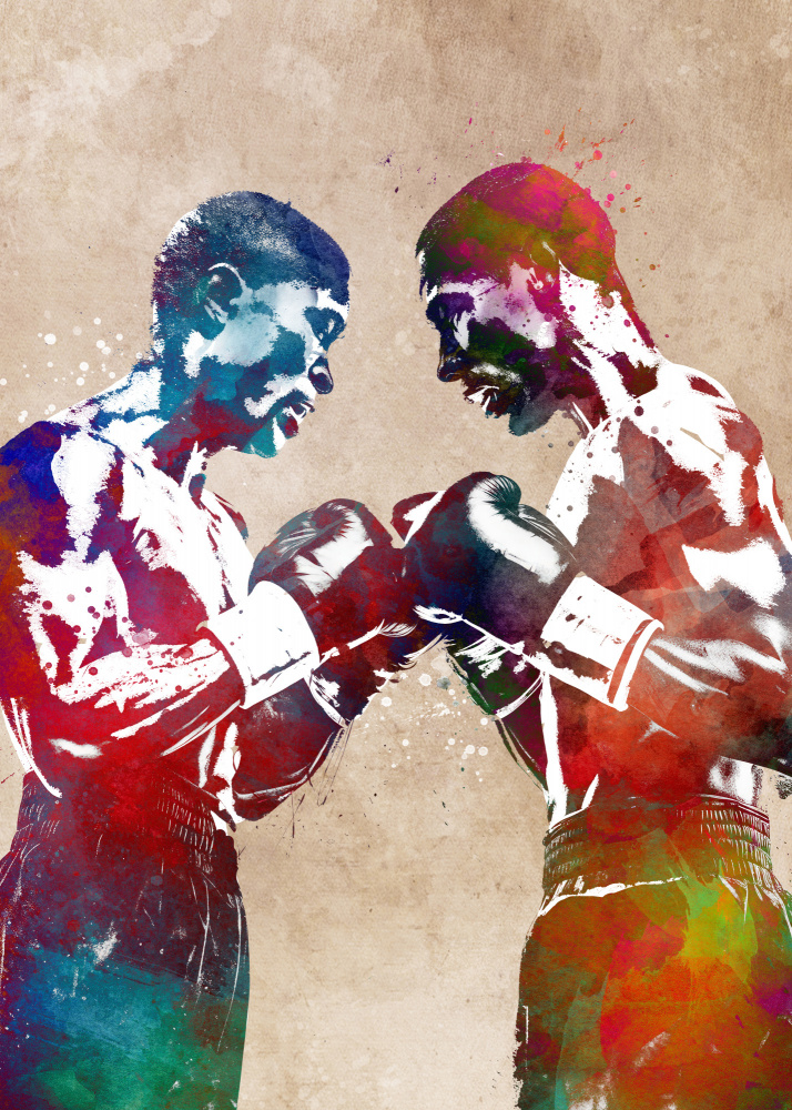 Boxing sport art von Justyna Jaszke