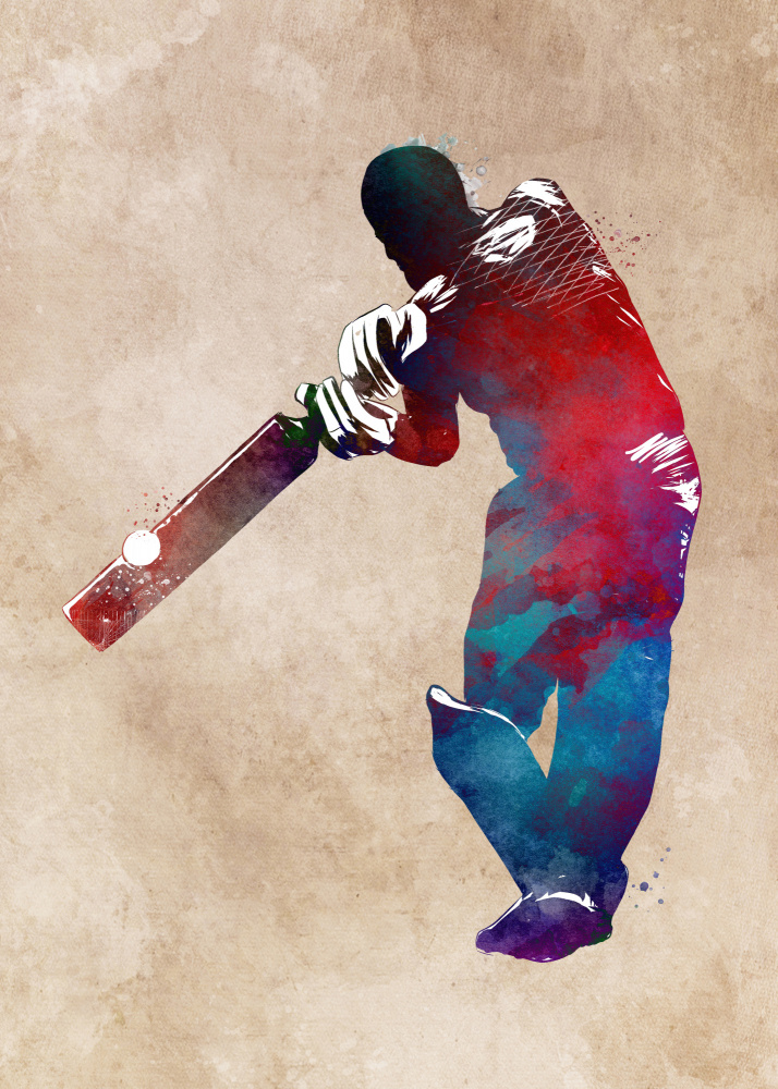 Cricket Sport Art 2 von Justyna Jaszke