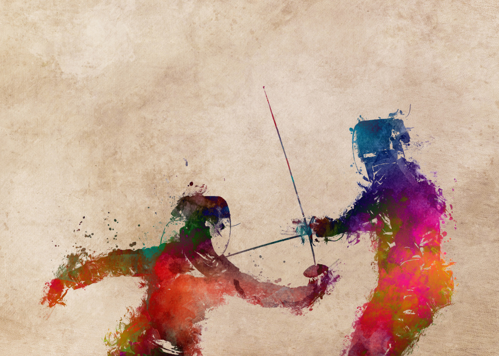 Fencing Sport Art 1 von Justyna Jaszke