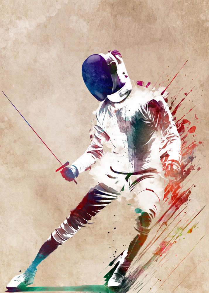 Fencing Sport Art 5 von Justyna Jaszke