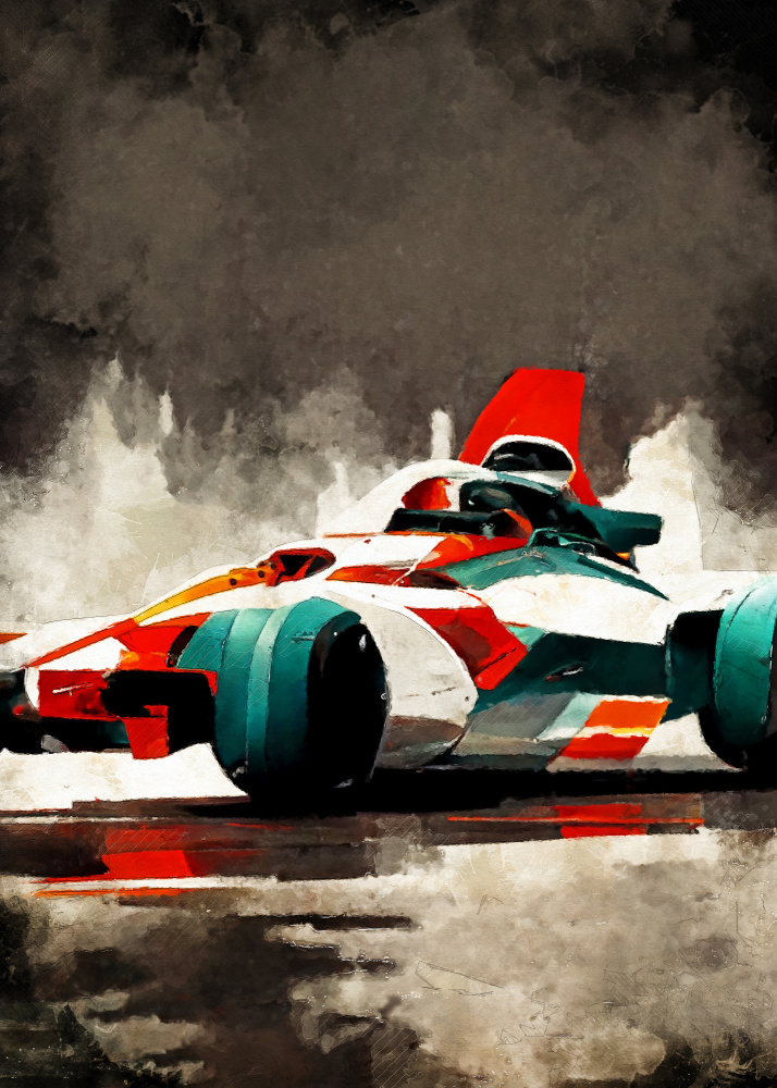 Formula 1 sport art von Justyna Jaszke