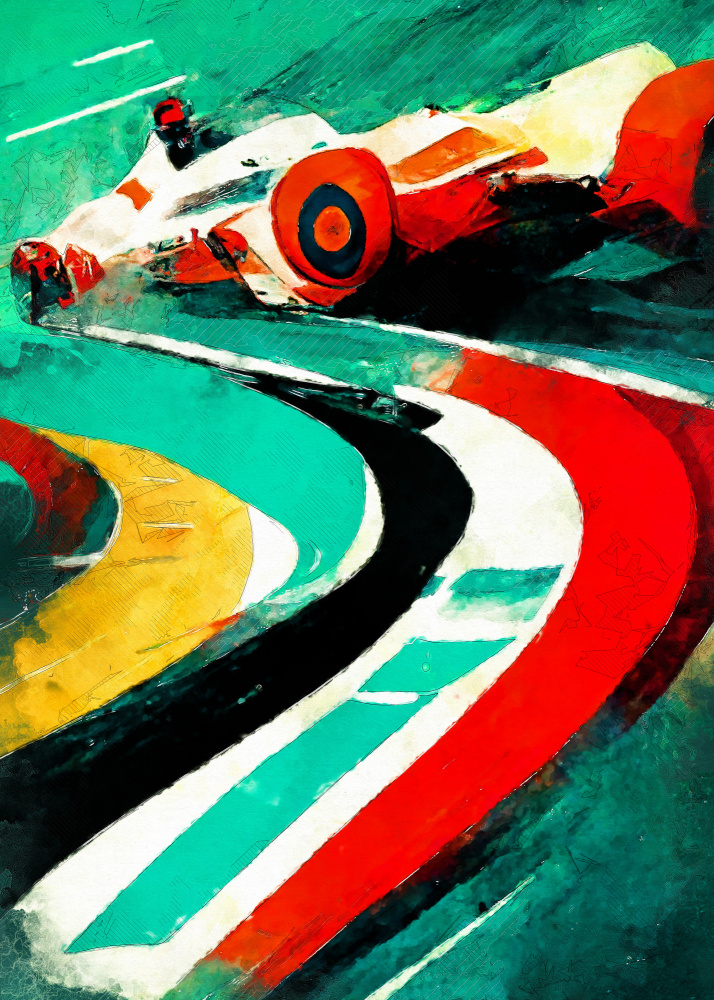 Formula 1 sport art von Justyna Jaszke