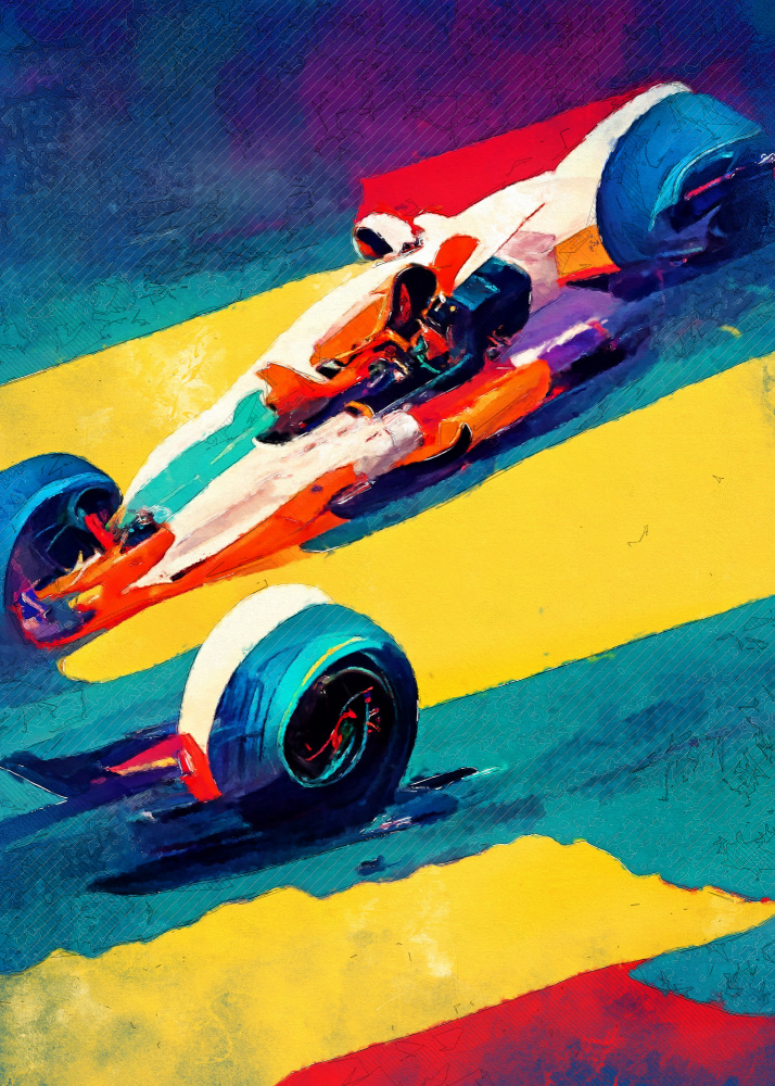 Formula 1 sport art von Justyna Jaszke