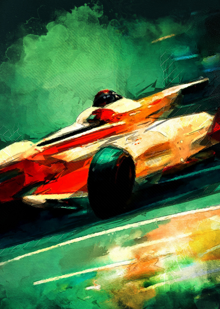 Formula 1 sport art von Justyna Jaszke