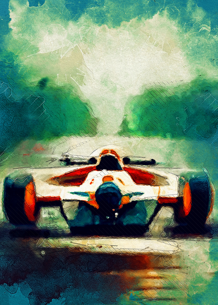 Formula 1 sport art von Justyna Jaszke