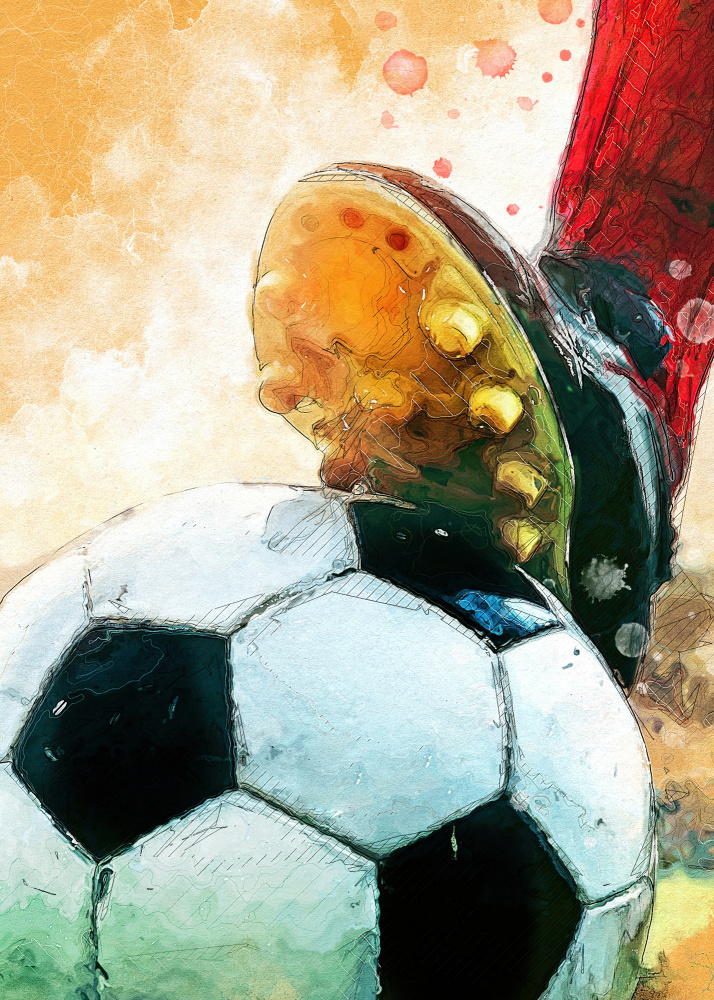 Football 1 sport art von Justyna Jaszke