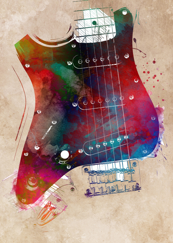 Guitar music art 2 von Justyna Jaszke