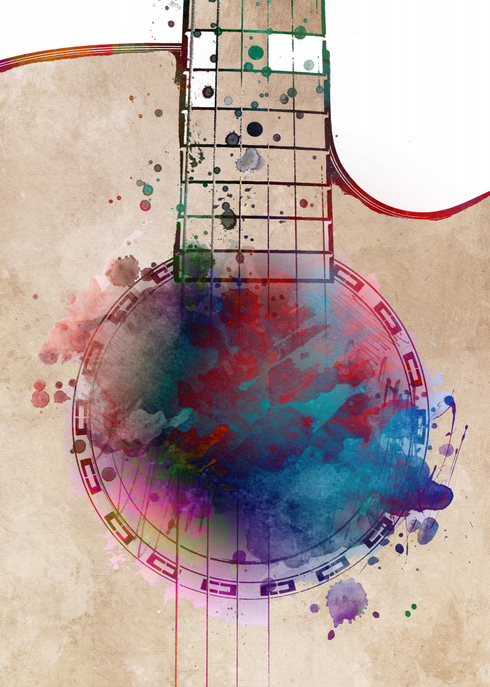 Guitar music art 3 von Justyna Jaszke