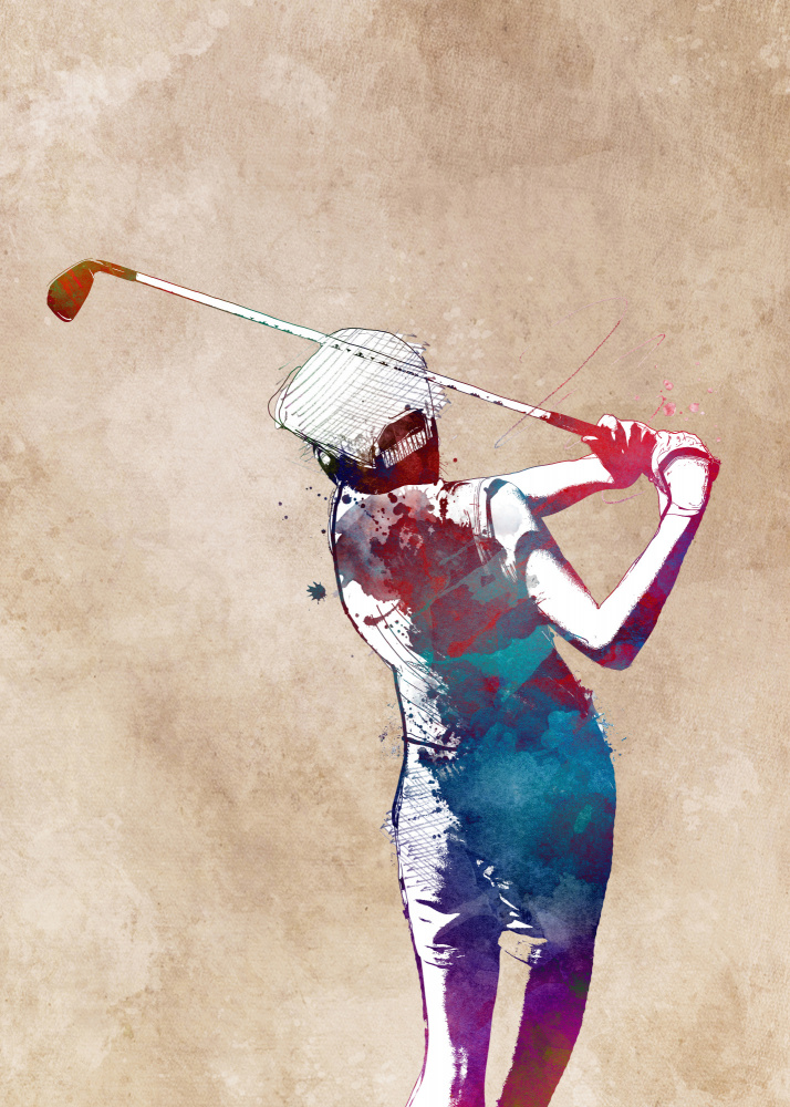 Golf Sport Art (7) von Justyna Jaszke