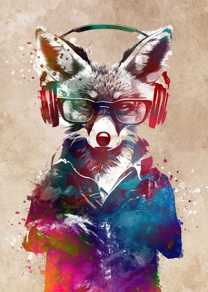 Hipster Fox von Justyna Jaszke