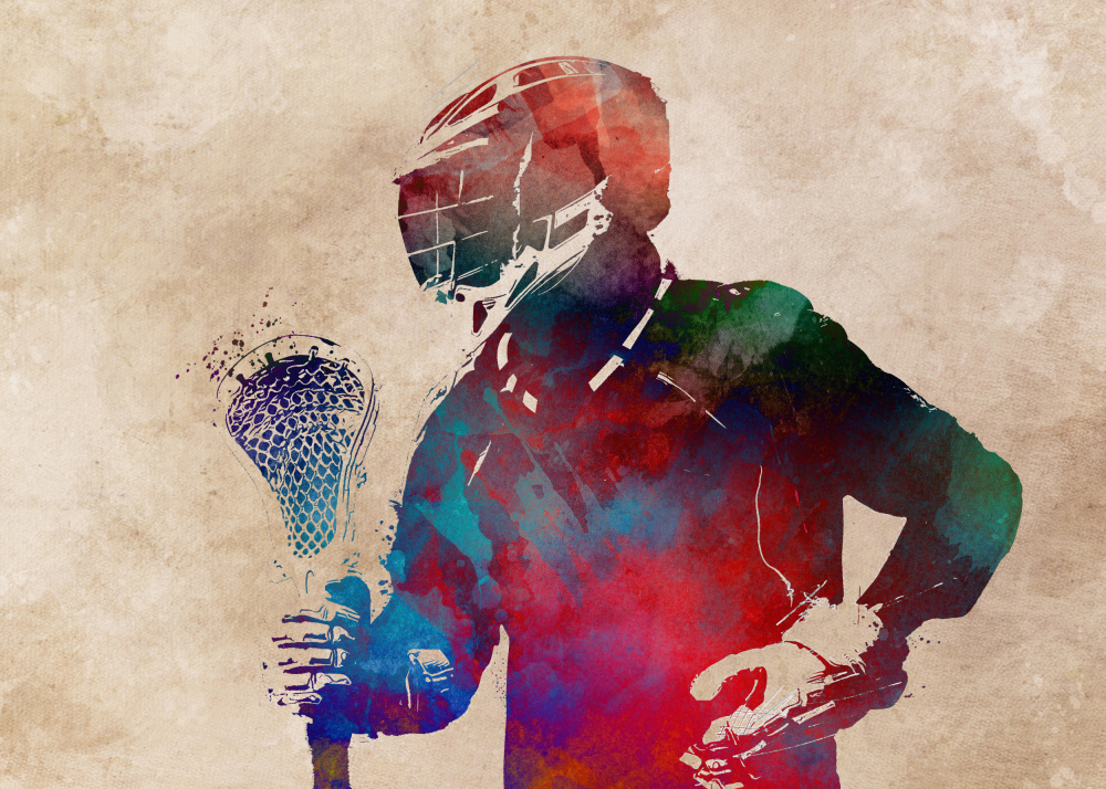 Lacrosse Sport Art 3 von Justyna Jaszke