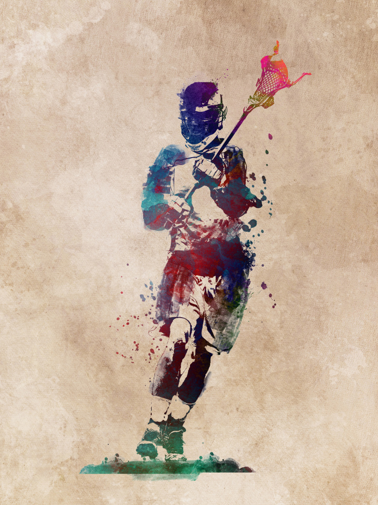 Lacrosse Sport Art 4 von Justyna Jaszke