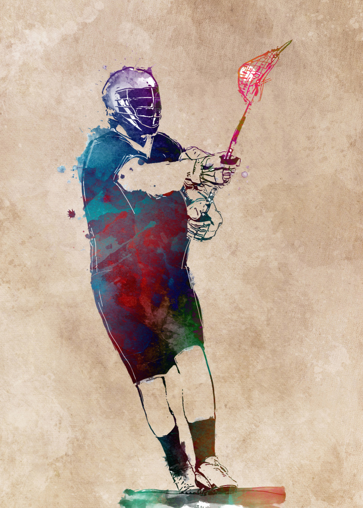 Lacrosse Sport Art 6 von Justyna Jaszke