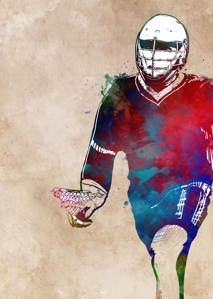 Lacrosse Sport Art 7 von Justyna Jaszke