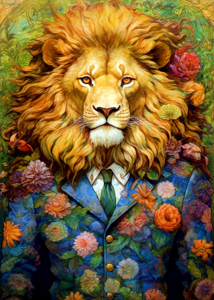 Lion animal art #lion von Justyna Jaszke