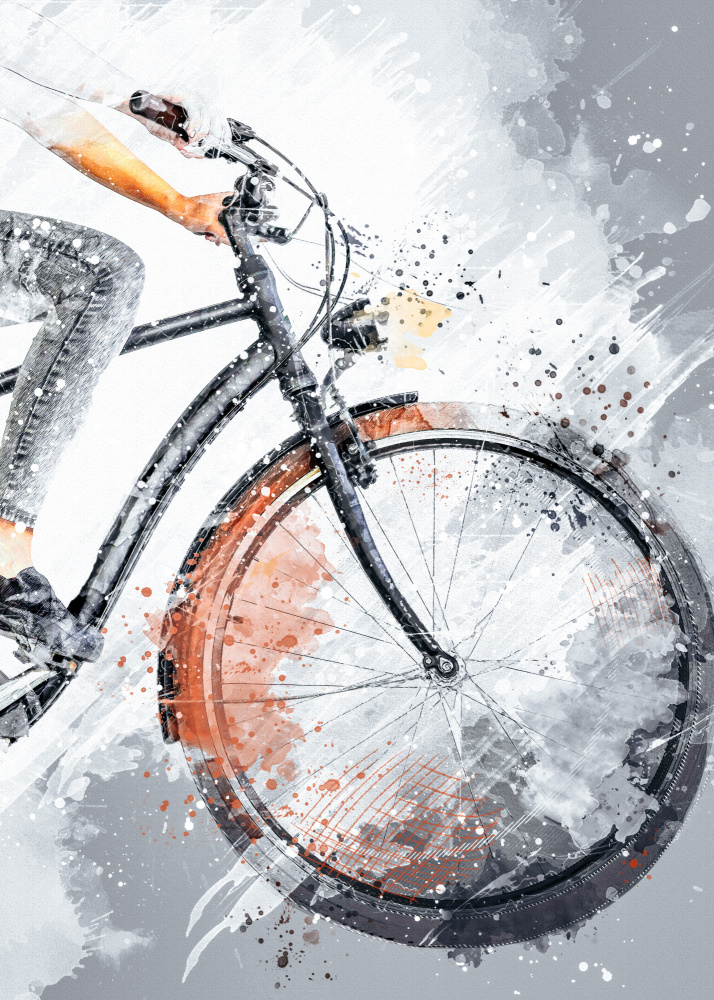 Cycling sport art 29 von Justyna Jaszke