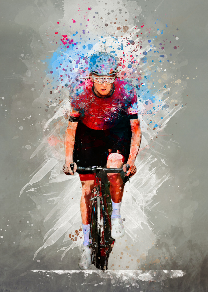 Cycling sport art 30 von Justyna Jaszke