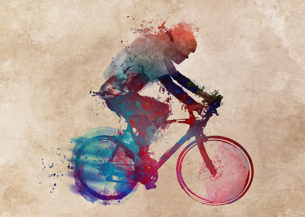 Cycling sport art 37 von Justyna Jaszke