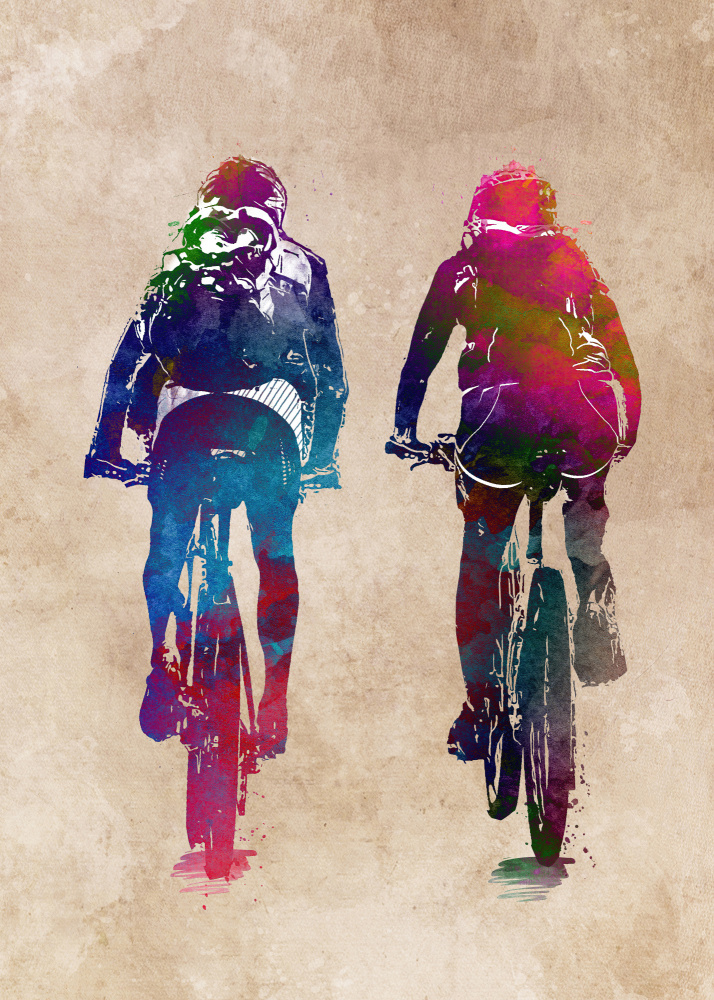 Cycling sport art 9 von Justyna Jaszke