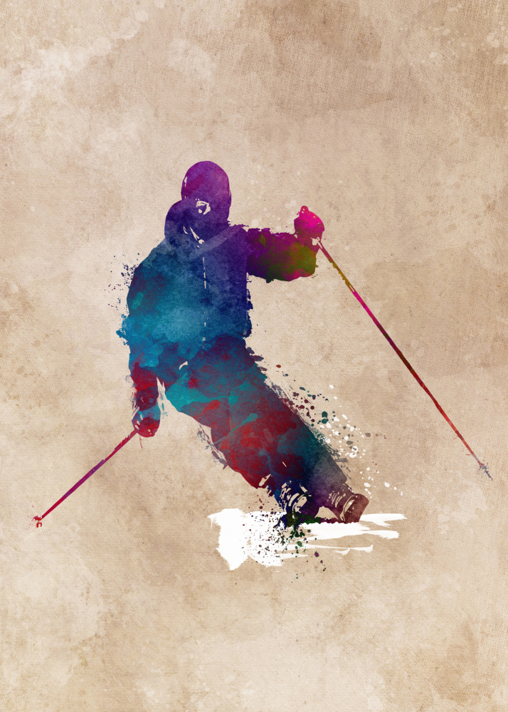 Ski Sport Art 1 von Justyna Jaszke