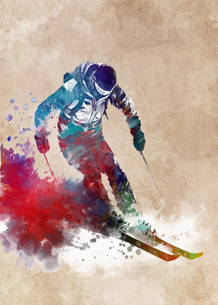 Ski Sport Art 3 von Justyna Jaszke