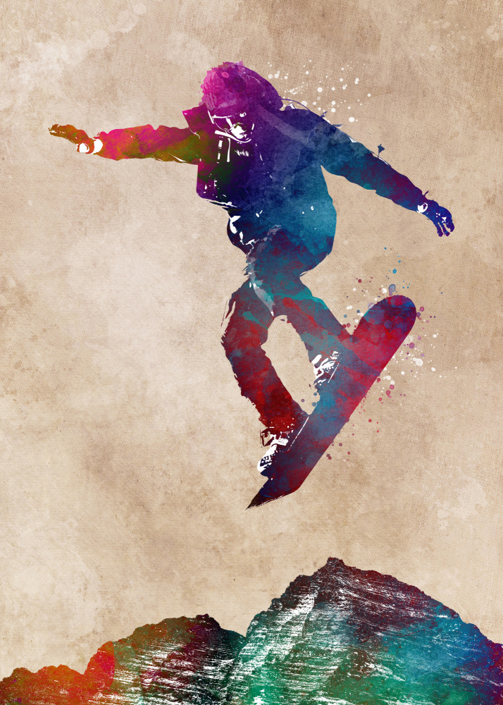 Snowboard Sport Art 2 von Justyna Jaszke